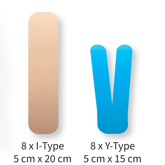Kinesiology Tape Precut - Hals (8-pack)